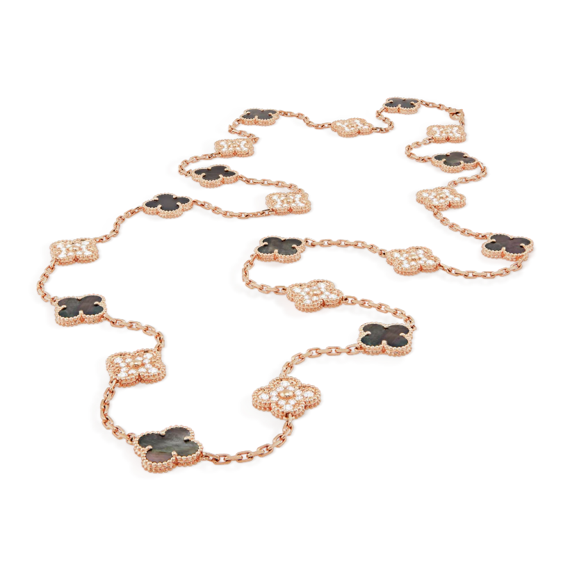 Vintage Alhambra long necklace, 20 motifs