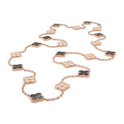 Vintage Alhambra long necklace, 20 motifs