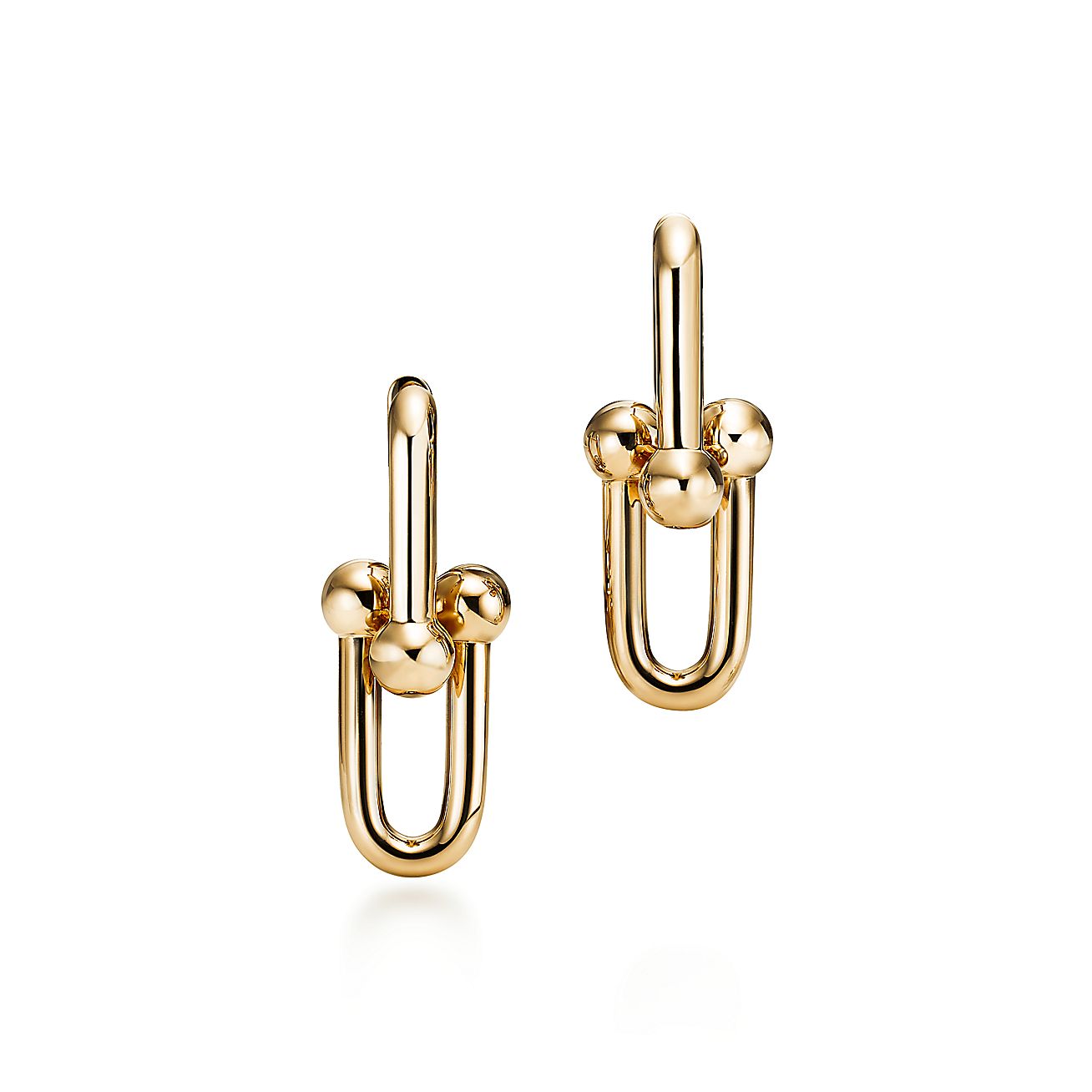 HardWear Large Link Earrings in Yellow Gold