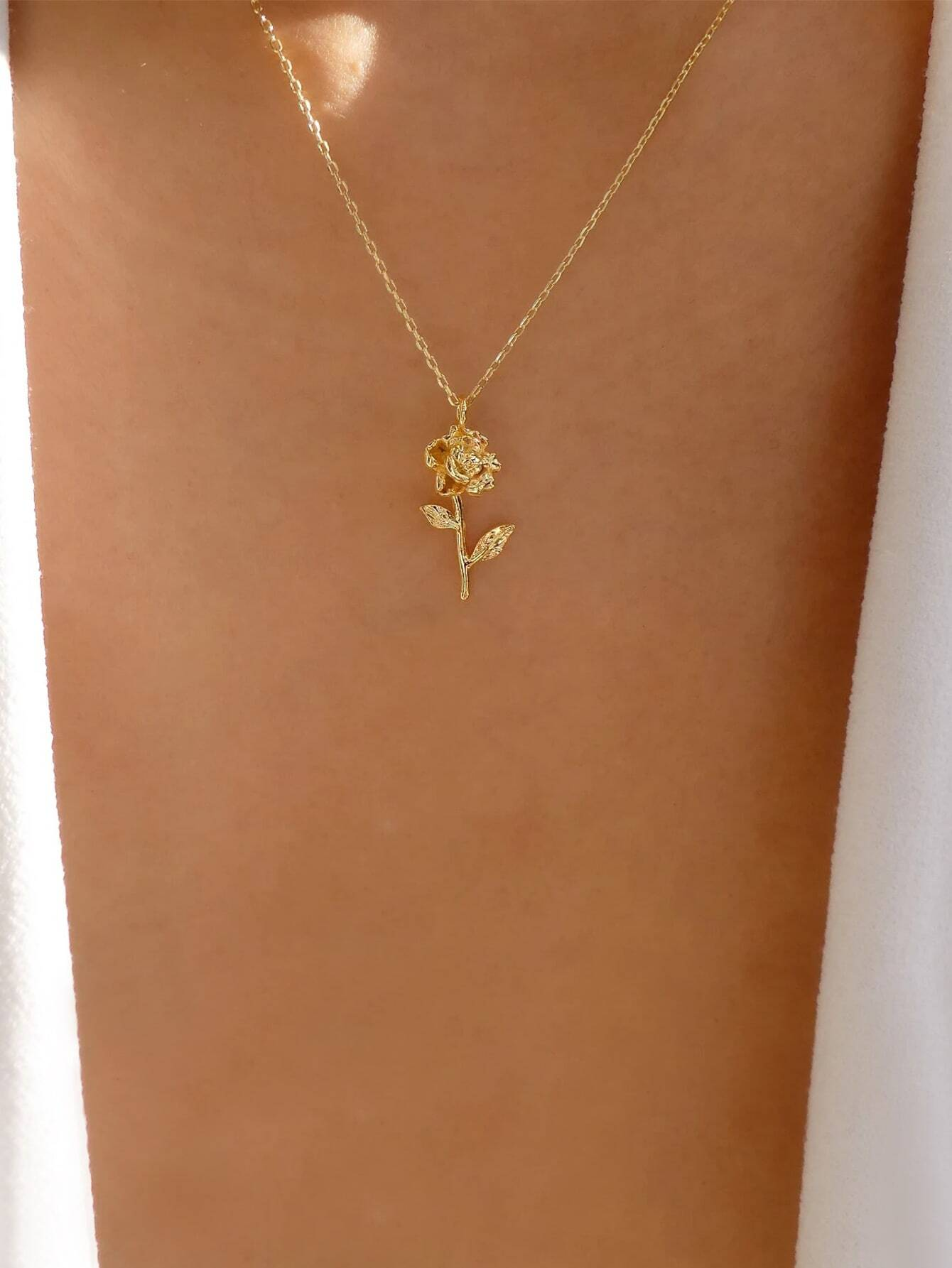 Flower Charm Necklace