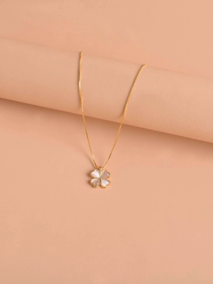 Four-leaf Clover Charm Necklace
