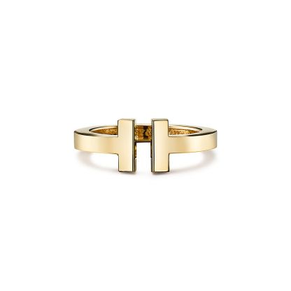 T Square Ring in Yellow Gold