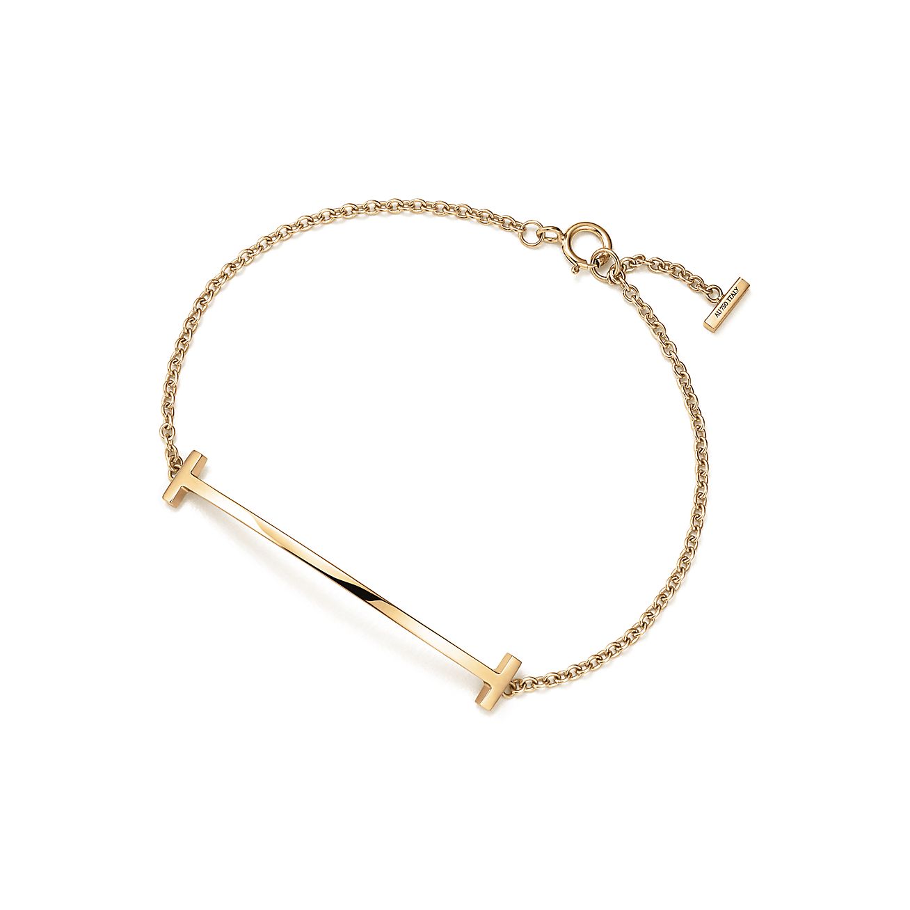 T Smile Bracelet in Yellow Gold