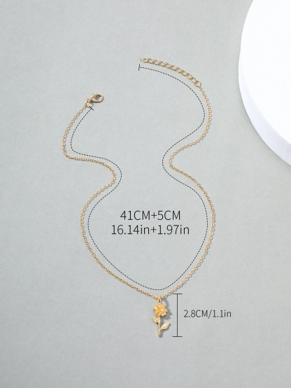 Flower Charm Necklace