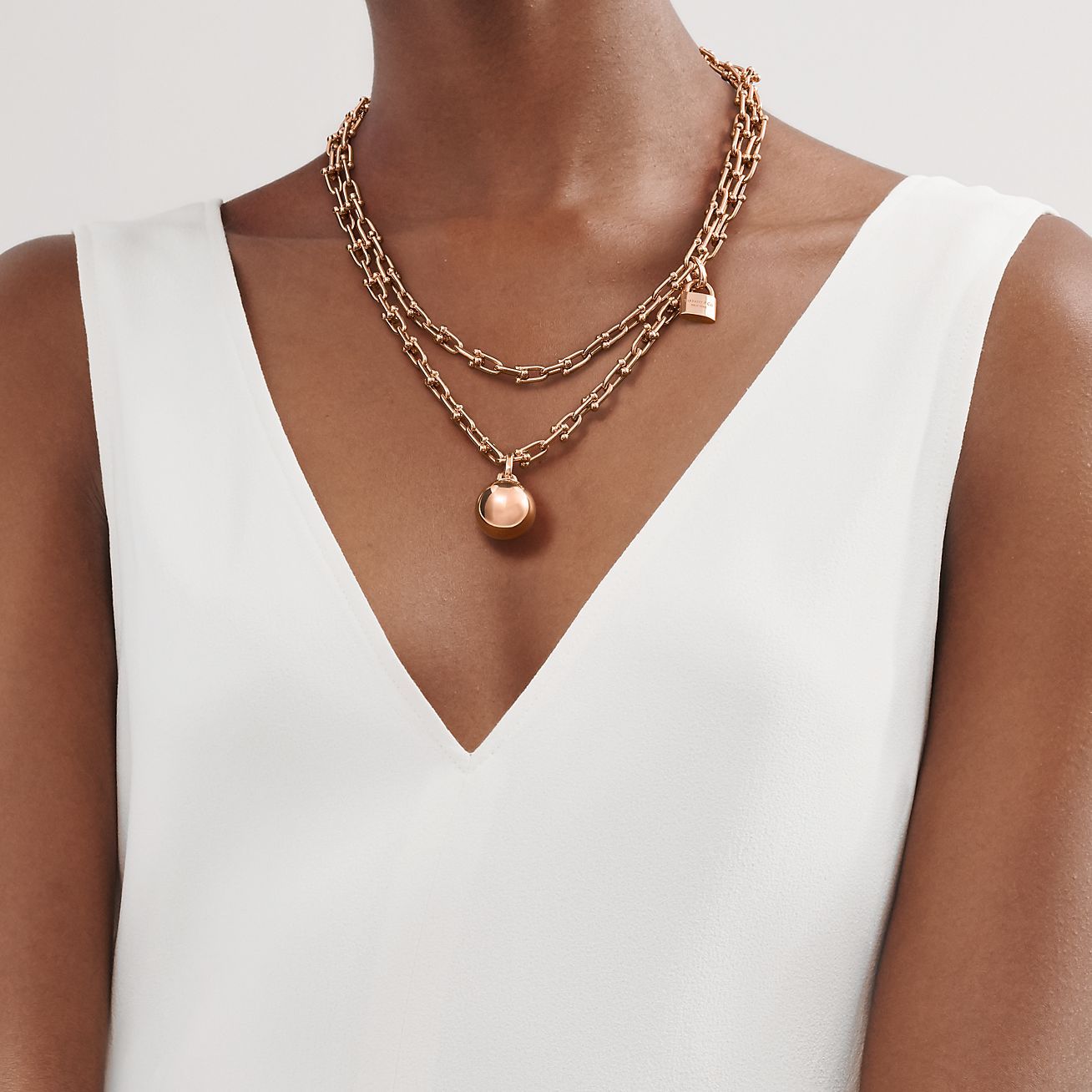 HardWear Small Wrap Necklace in Rose Gold