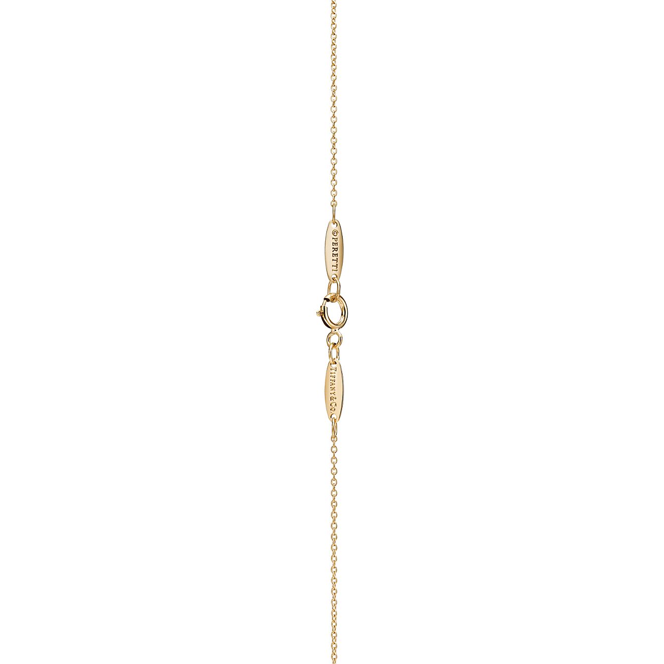 Elsa Peretti庐 Open Heart Pendant in Yellow Gold, 7 mm