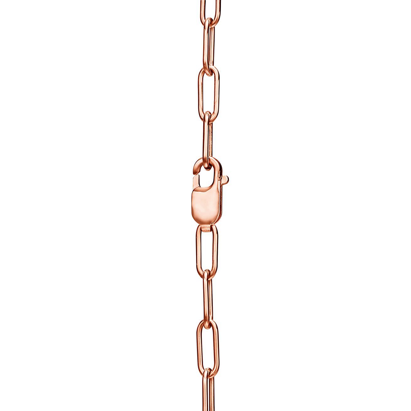 Lock Pendant in Rose Gold, Medium