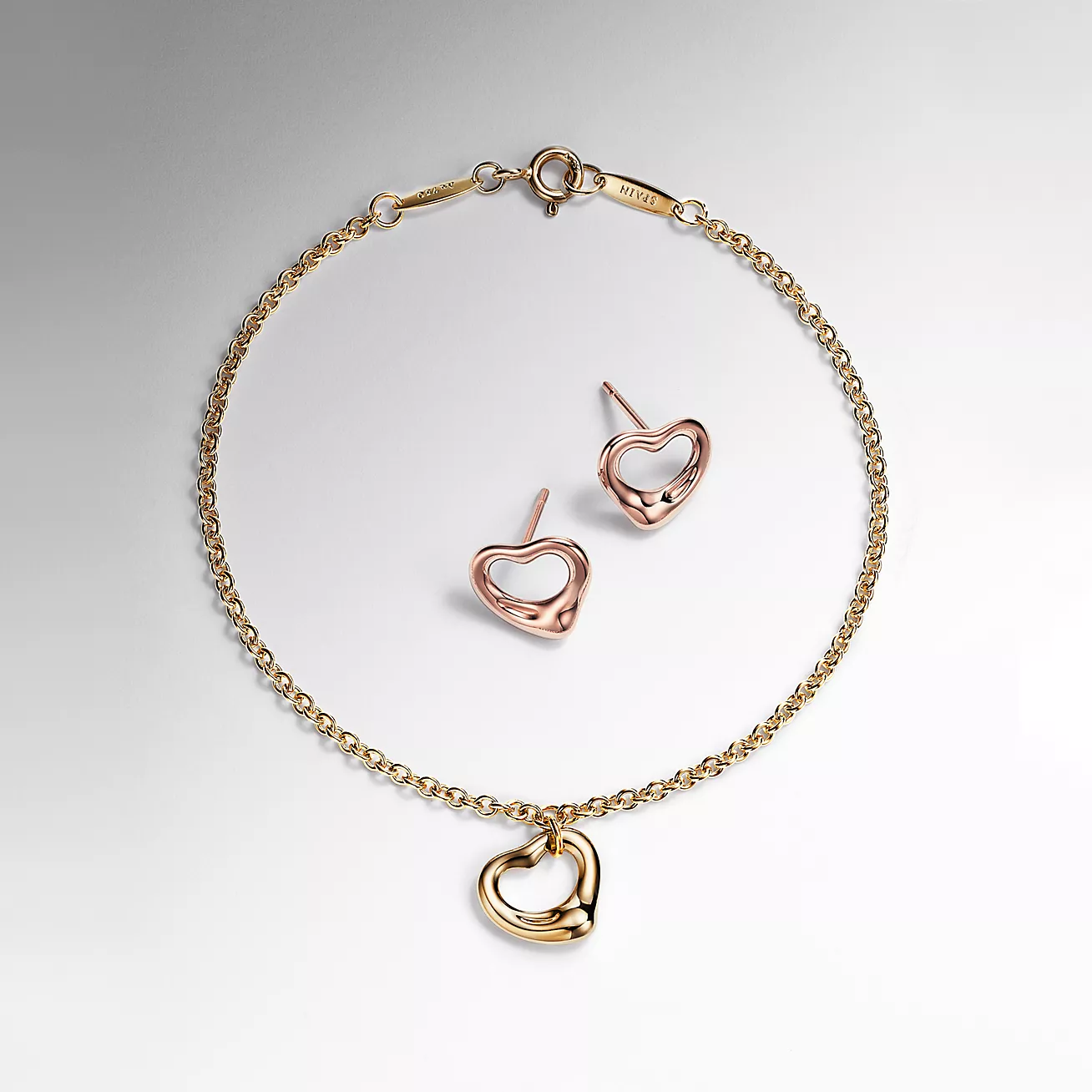 Elsa Peretti庐 Open Heart Bracelet in Yellow Gold, 11 mm