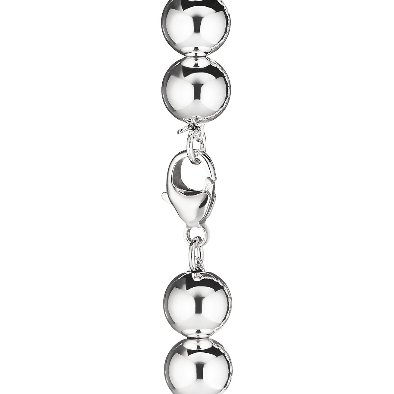 Return to 庐 Heart Tag Bracelet in Silver, 8 mm