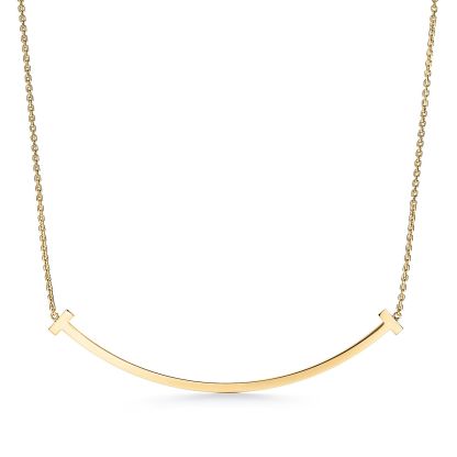 T Extra Large Smile Pendant in 18k Gold