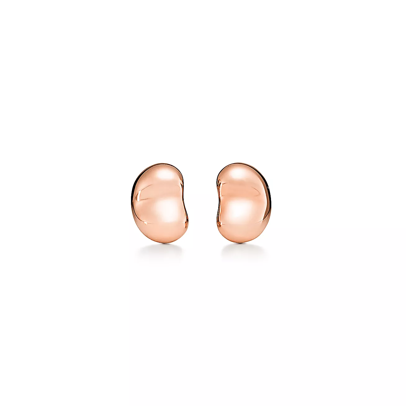 Elsa Peretti庐 Bean庐 design Earrings in Rose Gold, 9 mm