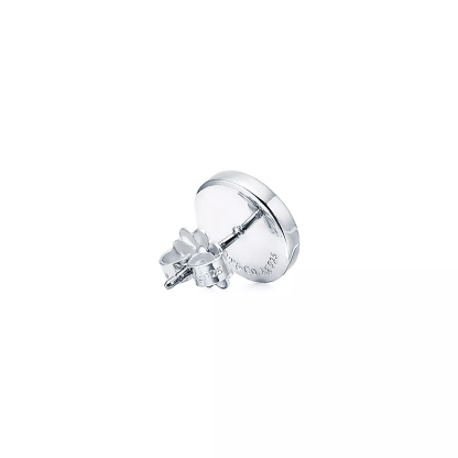 Return to 庐 Circle Stud Earrings in Silver