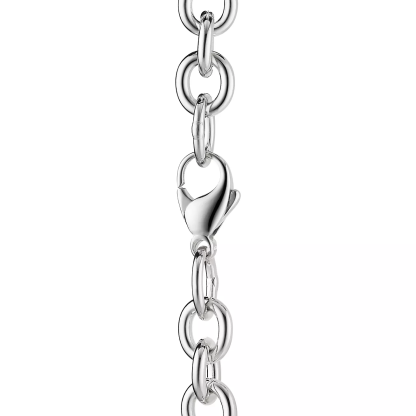 Return to 庐 Heart Tag Bracelet in Silver