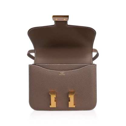 Constance Mini 18 Bag Etoupe Gold Hardware Epsom Leather