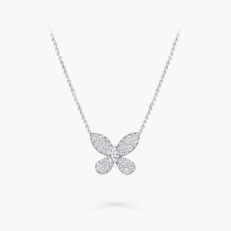 Pavé Butterfly Diamond Pendant