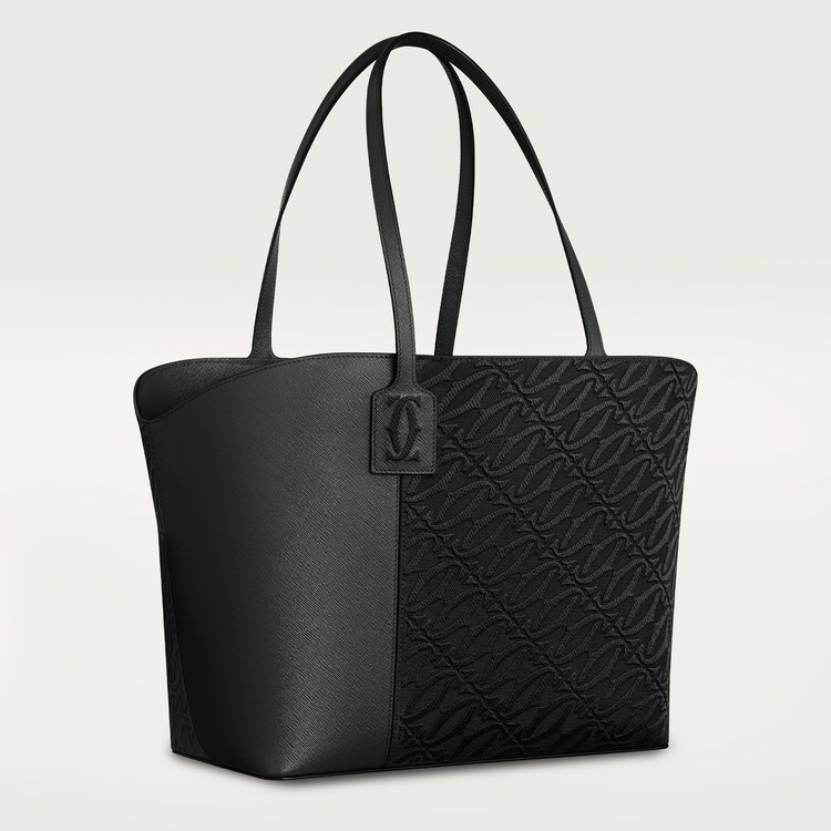Tote bag, C de Cartier black