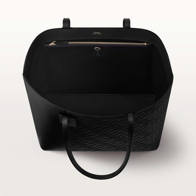 Tote bag, C de Cartier black