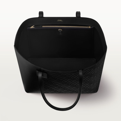 Tote bag, C de Cartier black