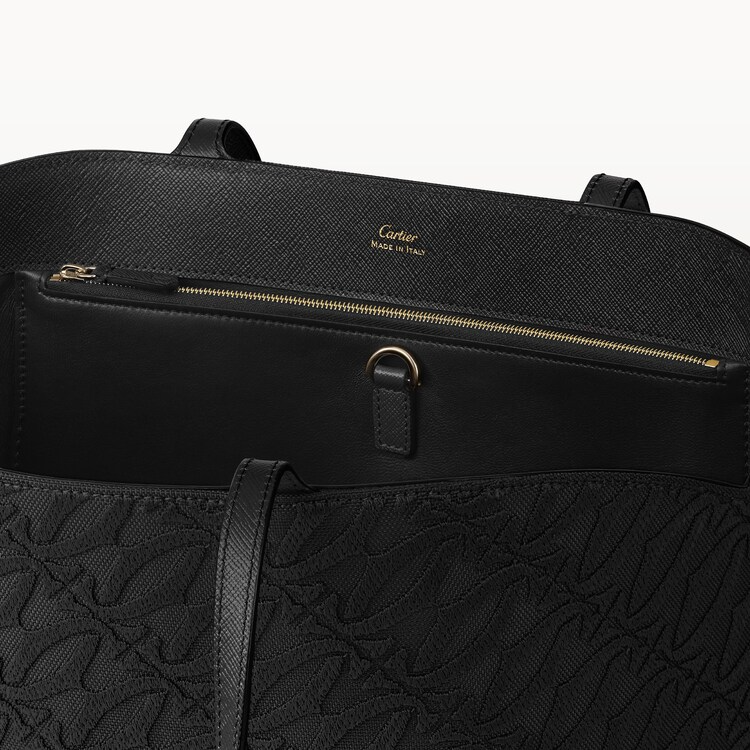Tote bag, C de Cartier black