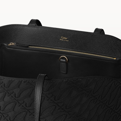 Tote bag, C de Cartier black