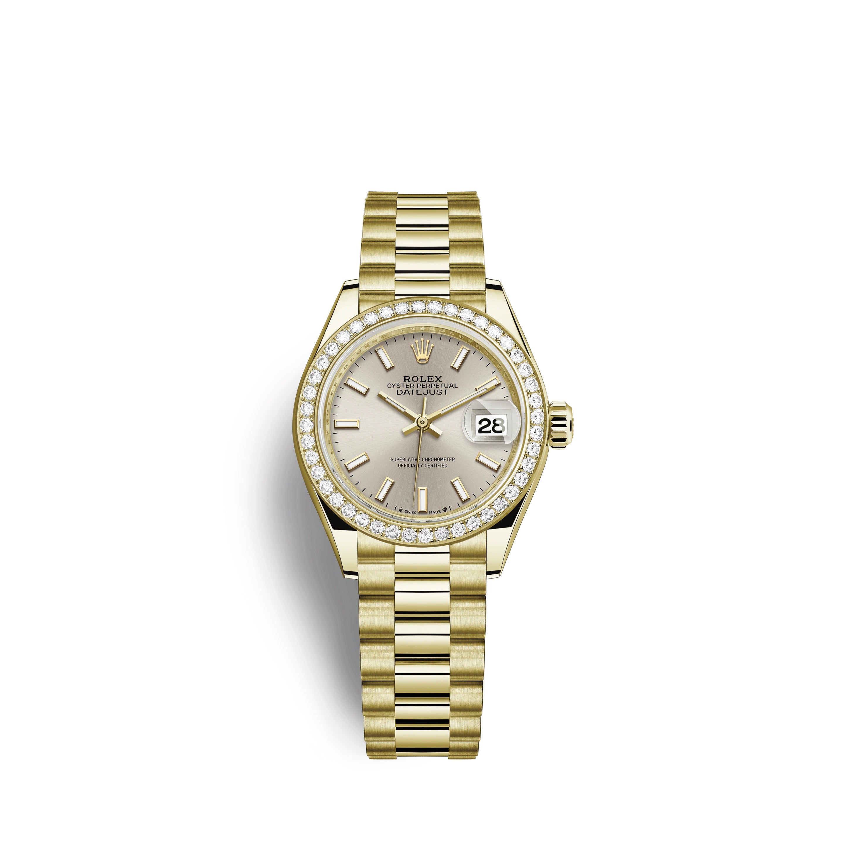Lady-Datejust 28, 18kt Yellow Gold and diamonds, Ref# 279138RBR-0005