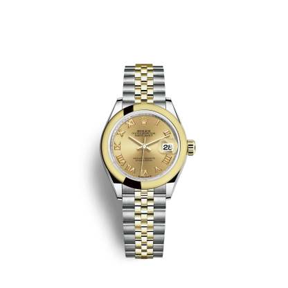 Lady-Datejust 28, Oystersteel and 18k Yellow Gold, Ref# 279163-0009