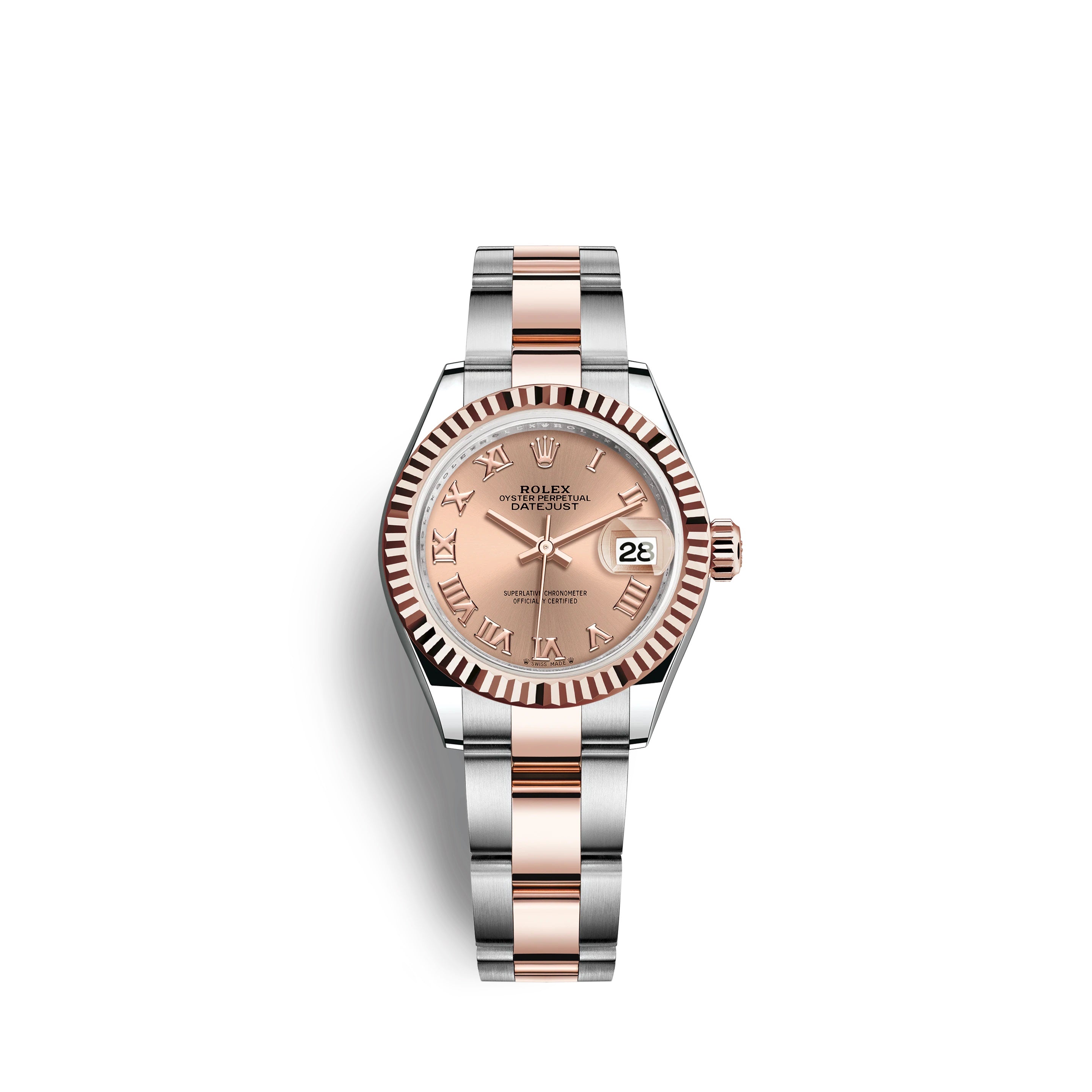 Lady-Datejust 28, Oystersteel and 18k Everose Gold, Ref# 279171-0026
