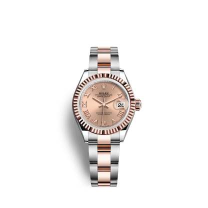 Lady-Datejust 28, Oystersteel and 18k Everose Gold, Ref# 279171-0026