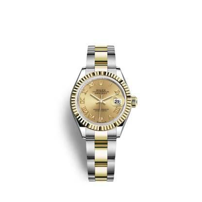 Lady-Datejust 28, Oystersteel and 18k Yellow Gold, Ref# 279173-0010