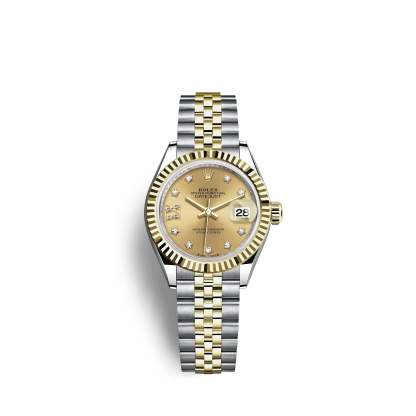 Lady-Datejust 28, Oystersteel and 18k Yellow Gold, Ref# 279173-0021