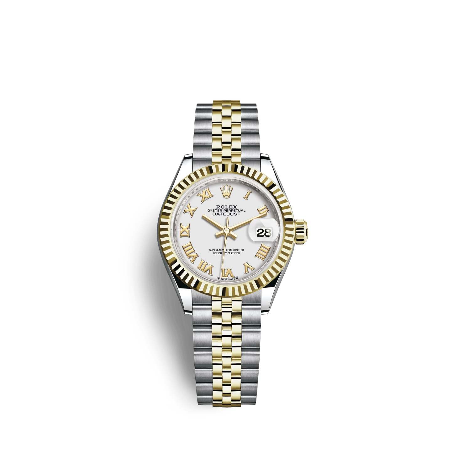 Lady-Datejust 28, Oystersteel and 18k Yellow Gold, Ref# 279173-0023