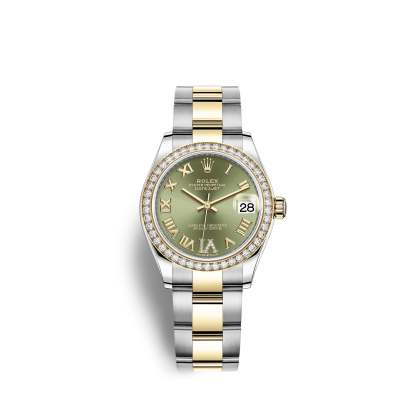 Datejust 31, Oystersteel, 18kt Yellow Gold and diamonds, Ref# 278383RBR-0015