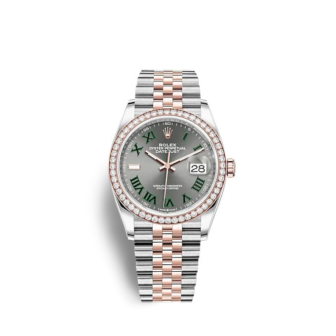 Datejust 36 Oystersteel and Everose gold Ref# 126281RBR-0017