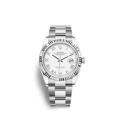 Datejust 36 Oystersteel and white gold Ref# 126234-0026
