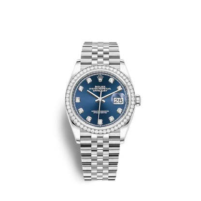 Datejust 36 Oystersteel and white gold Ref# 126284RBR-0029