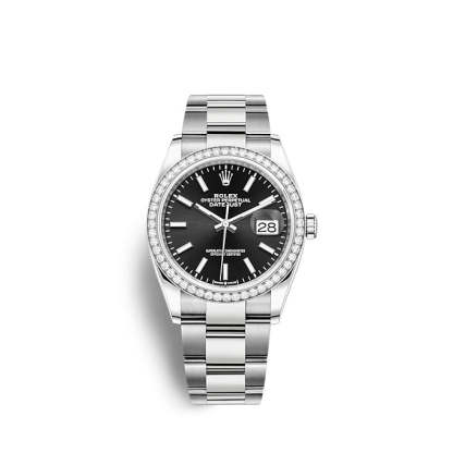 Datejust 36 Oystersteel and white gold Ref# 126284RBR-0008