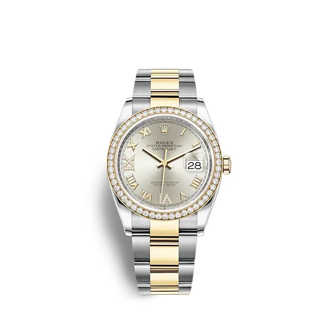 Datejust 36 Oystersteel and yellow gold Ref# 126283RBR-0018