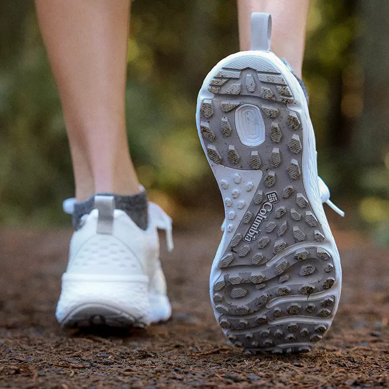 Close up shot of the traction outsole