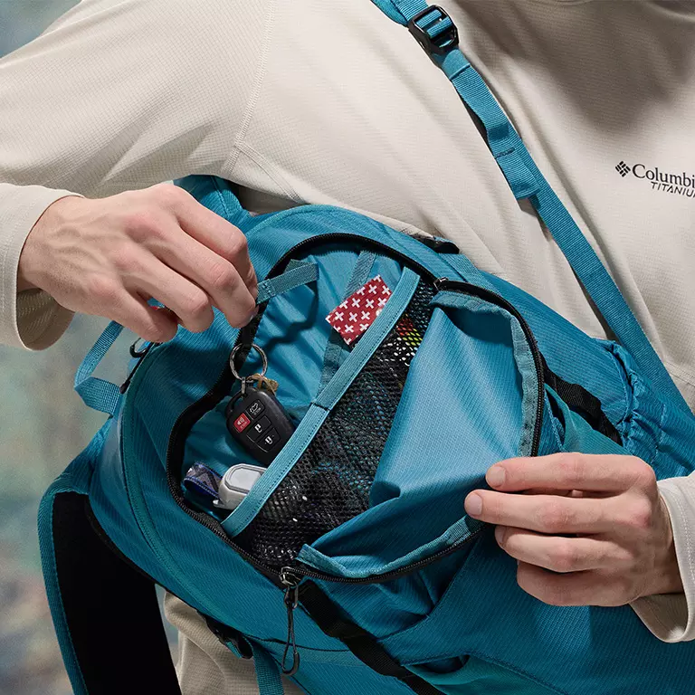 Close-up of the front accessory pocket