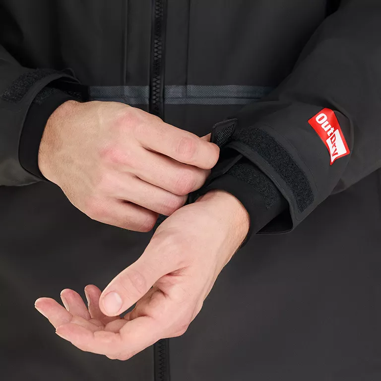 Close-up of the neoprene comfort cuffs