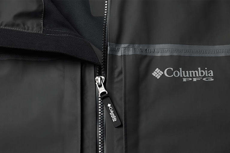 An image of the coated zipper that blocks moisture and wetness