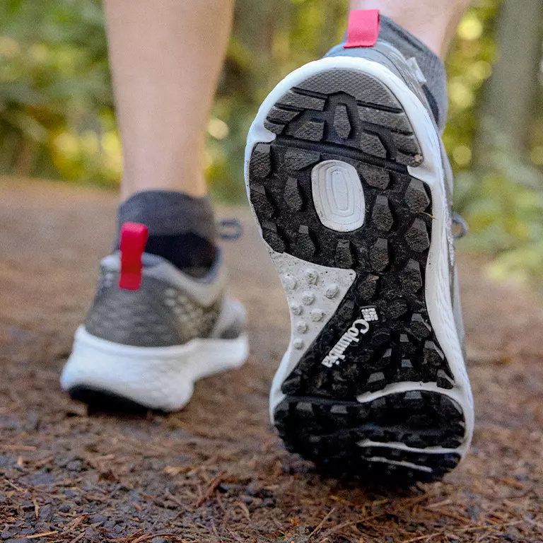 Close up shot of the traction outsole