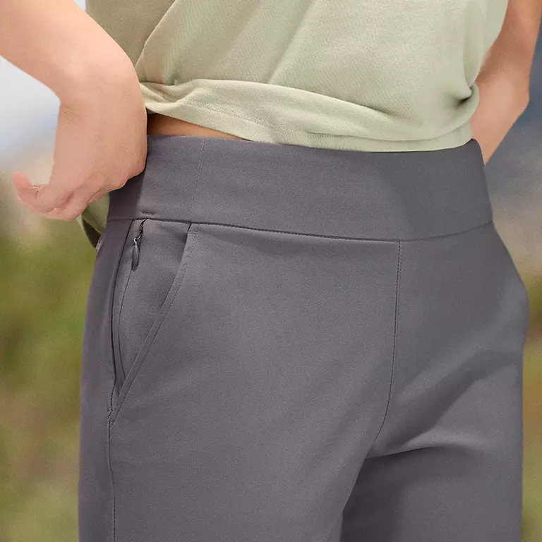 Close up of the comfort waistband