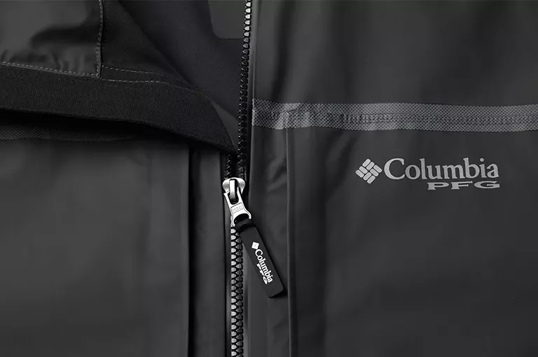 An image of the coated zipper that blocks moisture and wetness