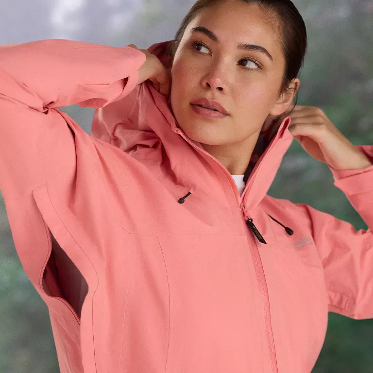 Close-up of the breathable arm vents