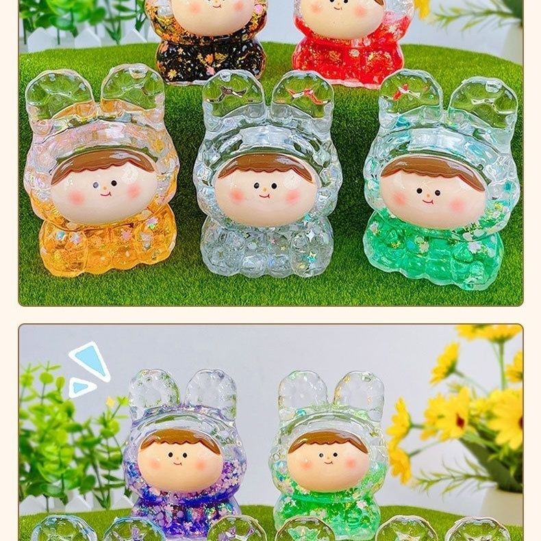 Nordic style 7.5cm Lilith flash quicksand oil ornament