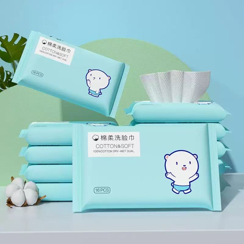 Ultra-Soft Disposable Face Towels for Sensitive Skin - Thick Cleansing Towels for Travel & Daily Skincare, Hypoallergenic & Odor-Free