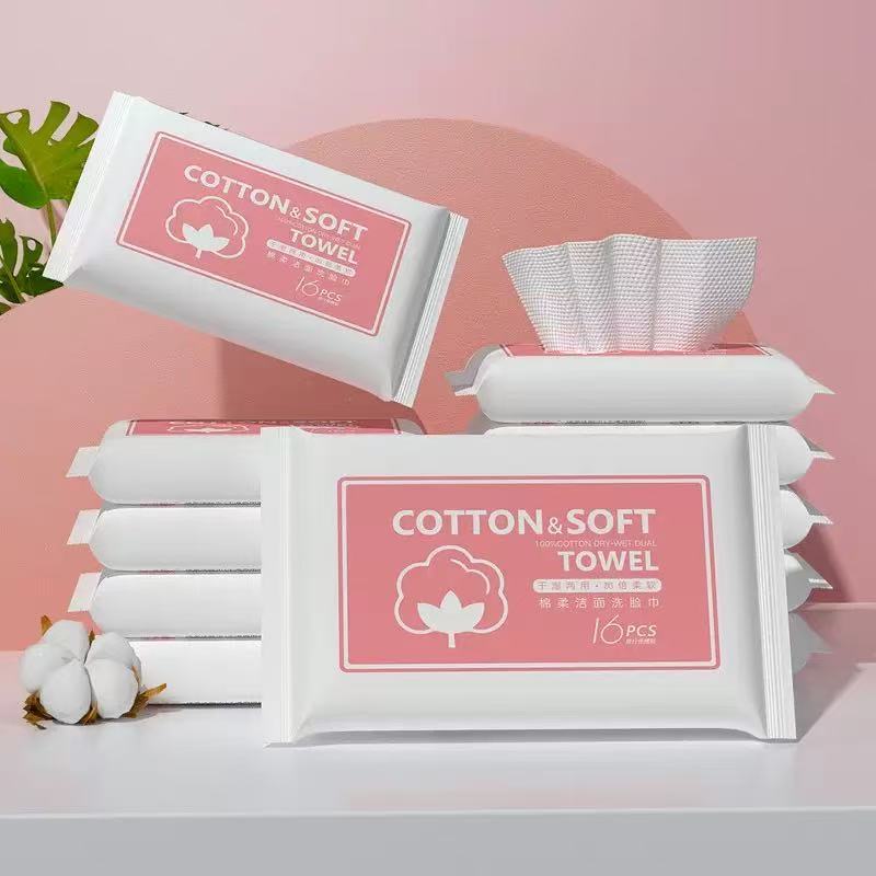 Ultra-Soft Disposable Face Towels for Sensitive Skin - Thick Cleansing Towels for Travel & Daily Skincare, Hypoallergenic & Odor-Free