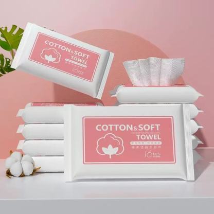 Ultra-Soft Disposable Face Towels for Sensitive Skin - Thick Cleansing Towels for Travel & Daily Skincare, Hypoallergenic & Odor-Free