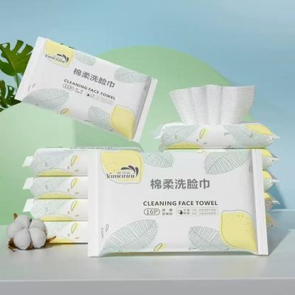 Ultra-Soft Disposable Face Towels for Sensitive Skin - Thick Cleansing Towels for Travel & Daily Skincare, Hypoallergenic & Odor-Free